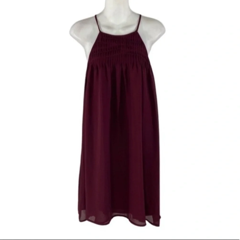 NWT Everly Garnet Smock Detail Flair Dress K1